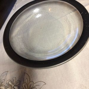 Annieglass Platinium Roman Antique Deep Bowl